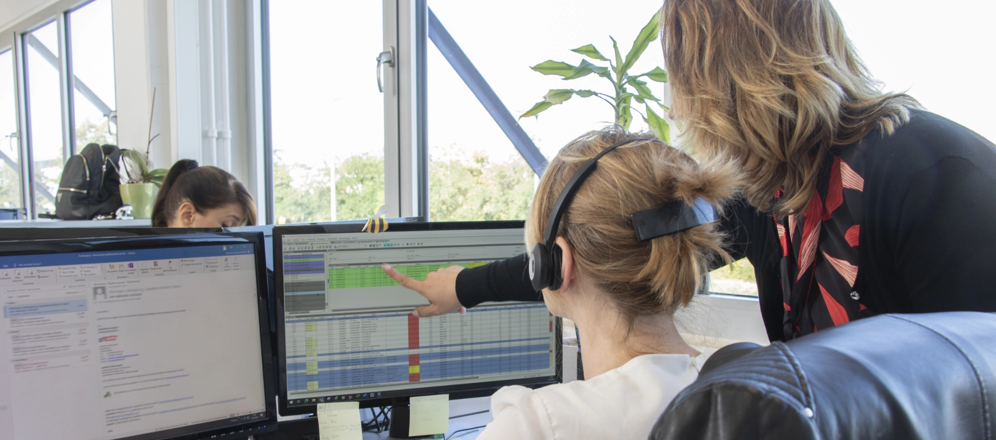 Dispo Team der Spedition W.Roth GmbH bei der Arbeit.